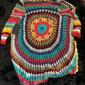 Unif nwt crochet / knit mandala cardigan